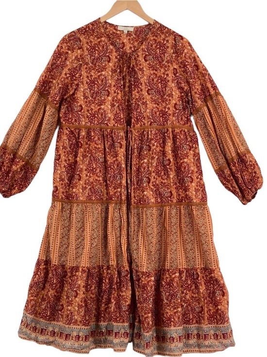 Chelsea & Violet Dresses & Skirts - Chelsea & Violet Paisley Maxi Dress in Rust and Burgundy